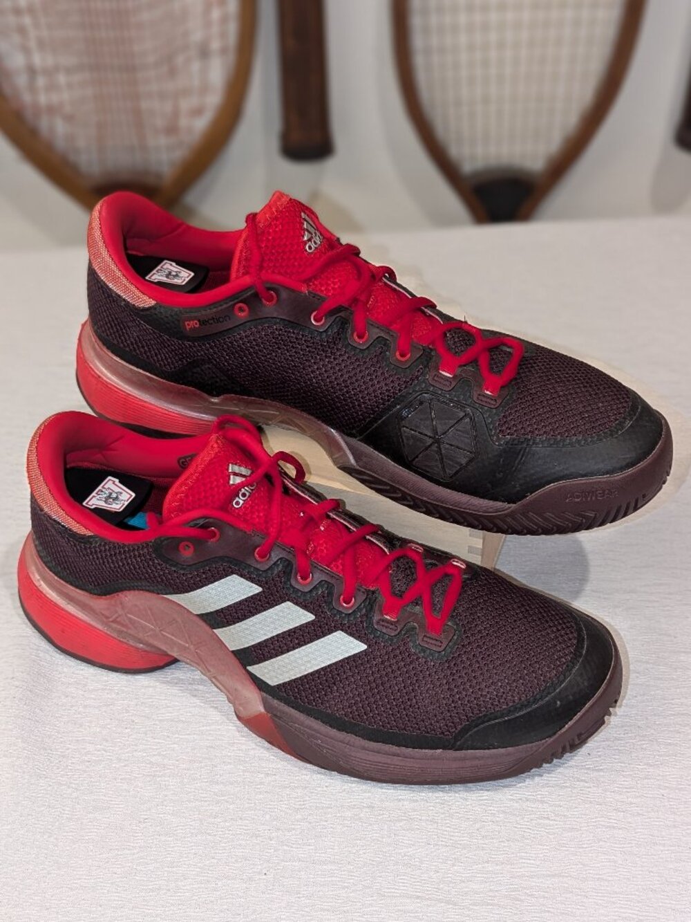 Vintage Adidas Barricade 2017 Tennis Shoes